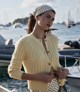 You added <b><u>DOEN Penrose Cardigan in Lemon Chiffon</u></b> to your cart.