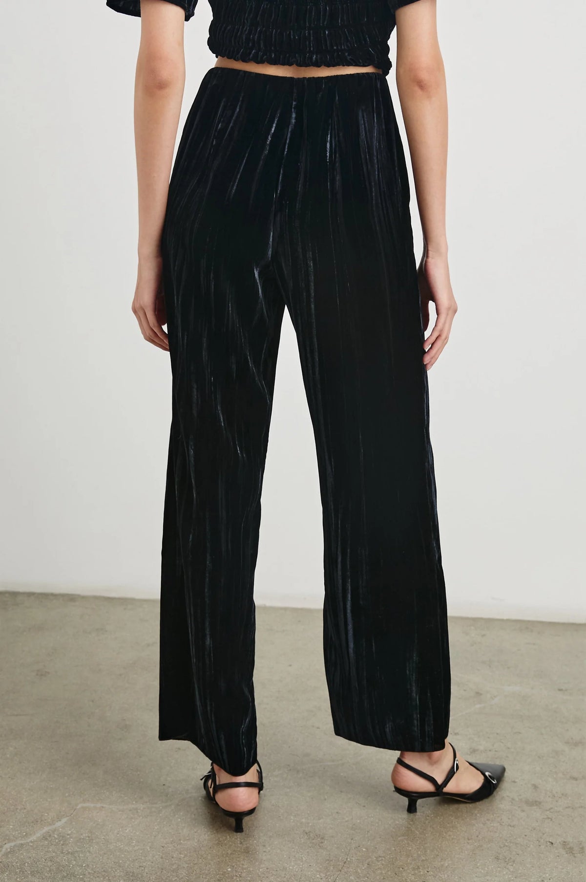 RAILS Brissa Trousers in Black Velvet