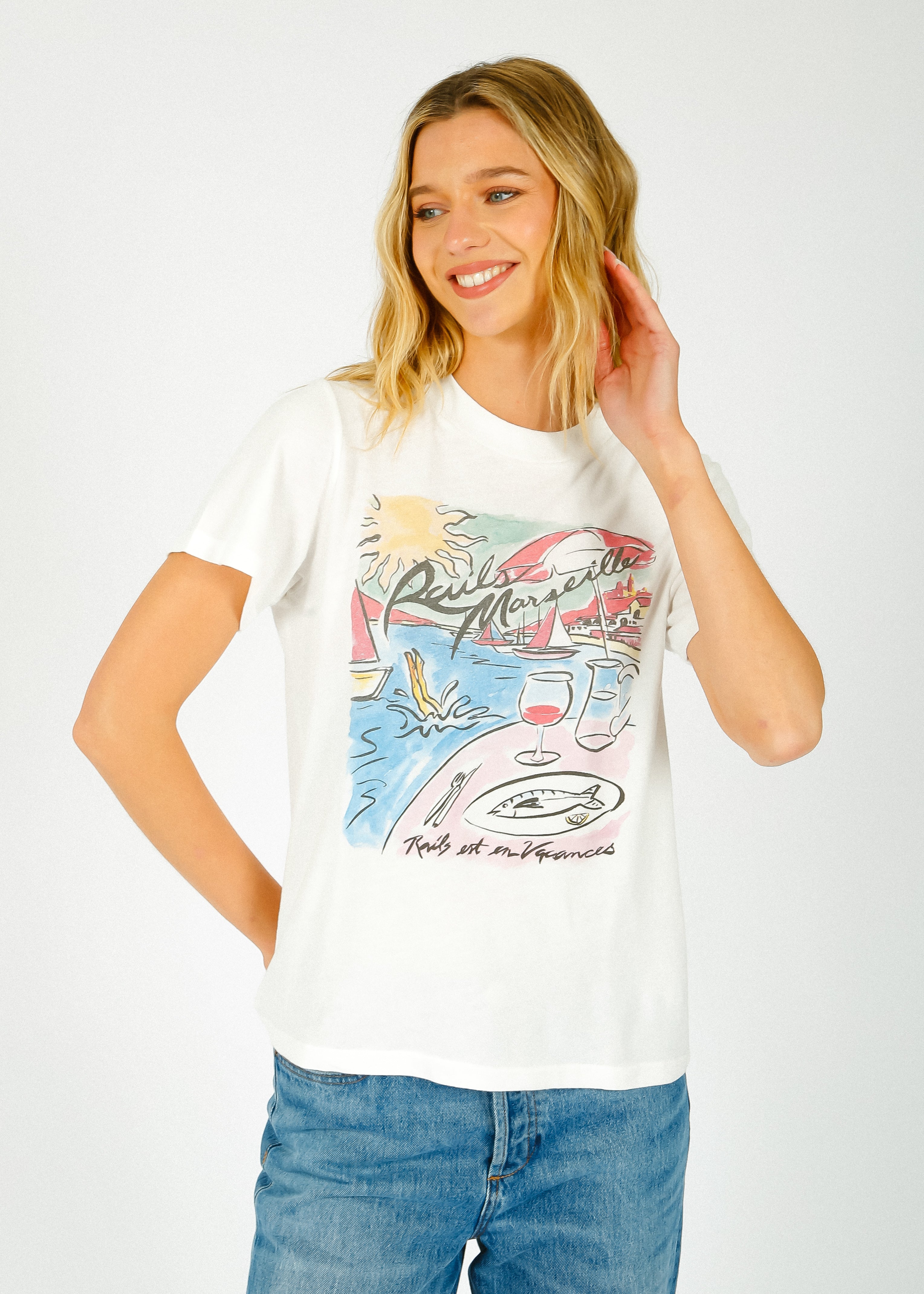 RAILS Rails Marseille Classic Crew Tee