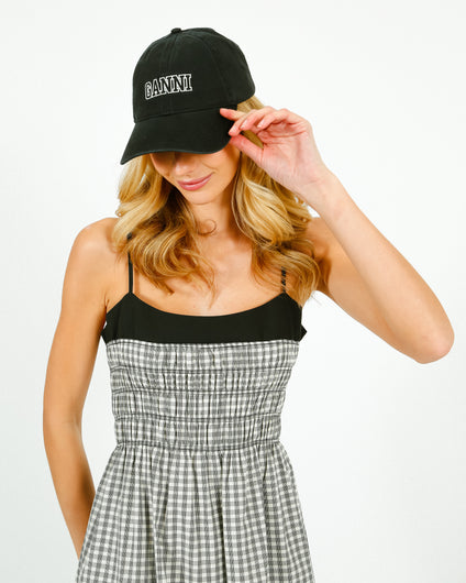 GANNI A^300 Cap in Black