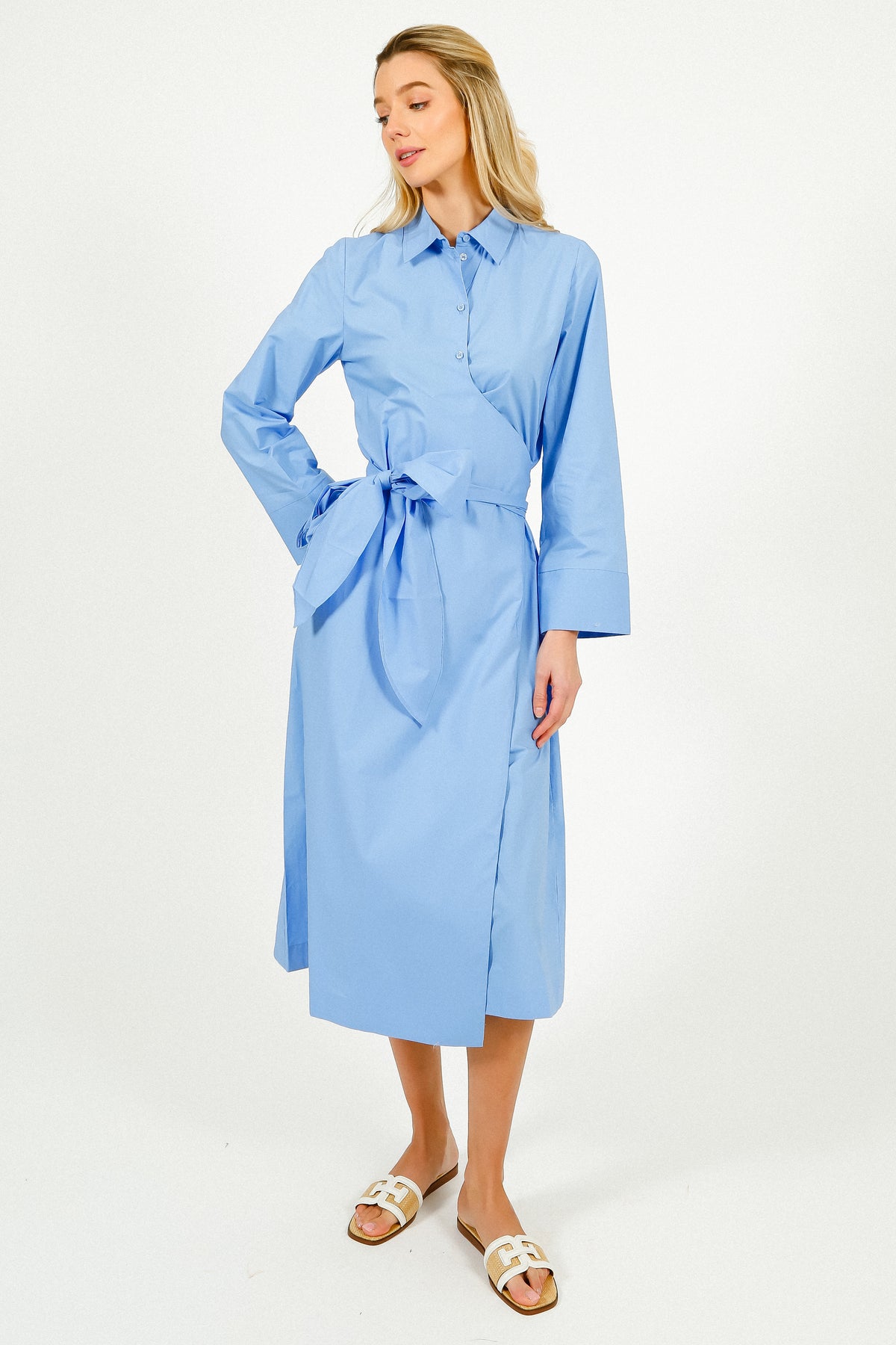 SLF Aviana Midi Wrap Dress