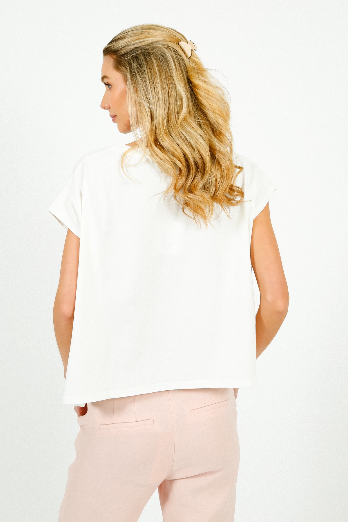 TINSELS Ava Mano Tee in White