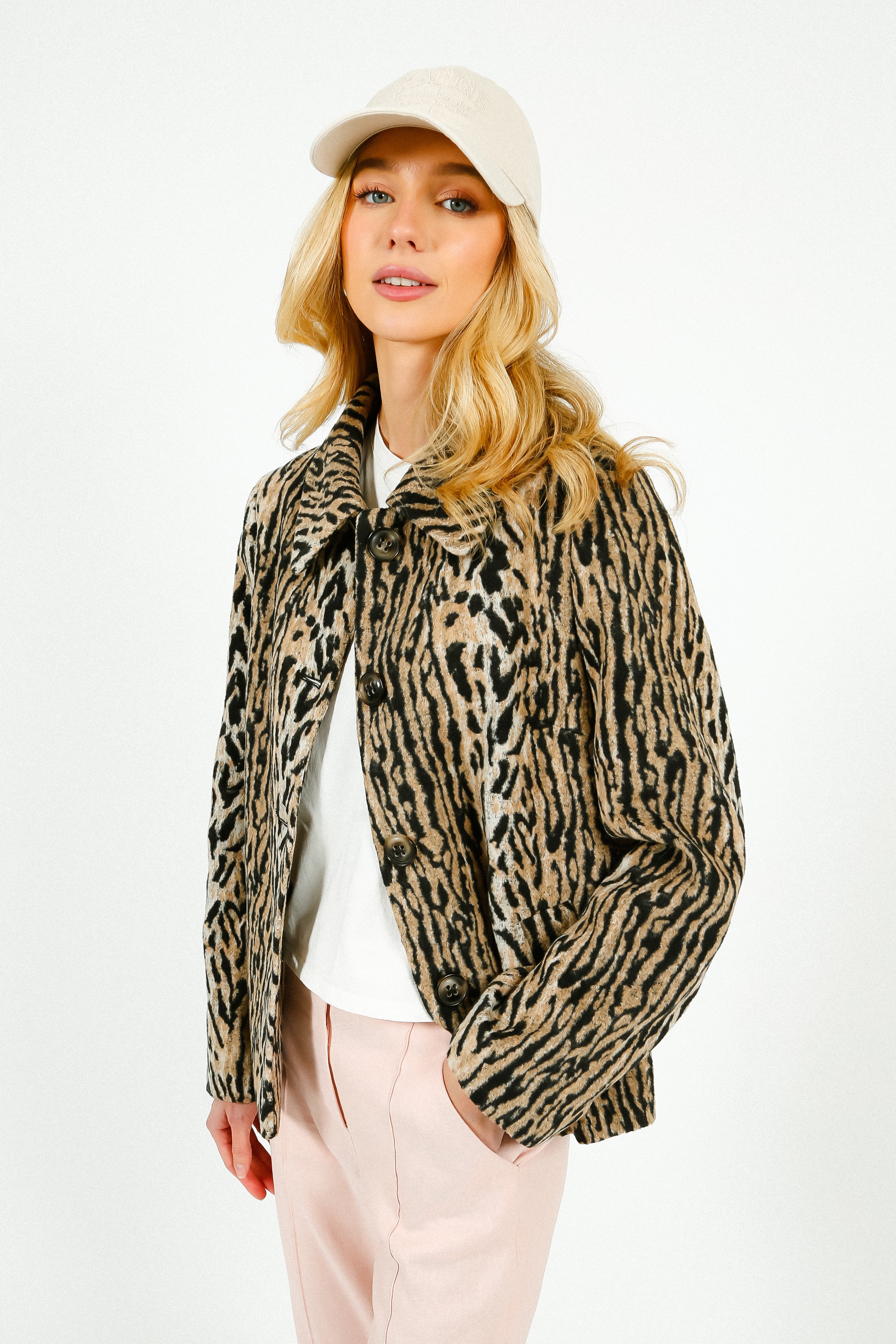 RIXO Tommie Jacket in Bohemia Leopard