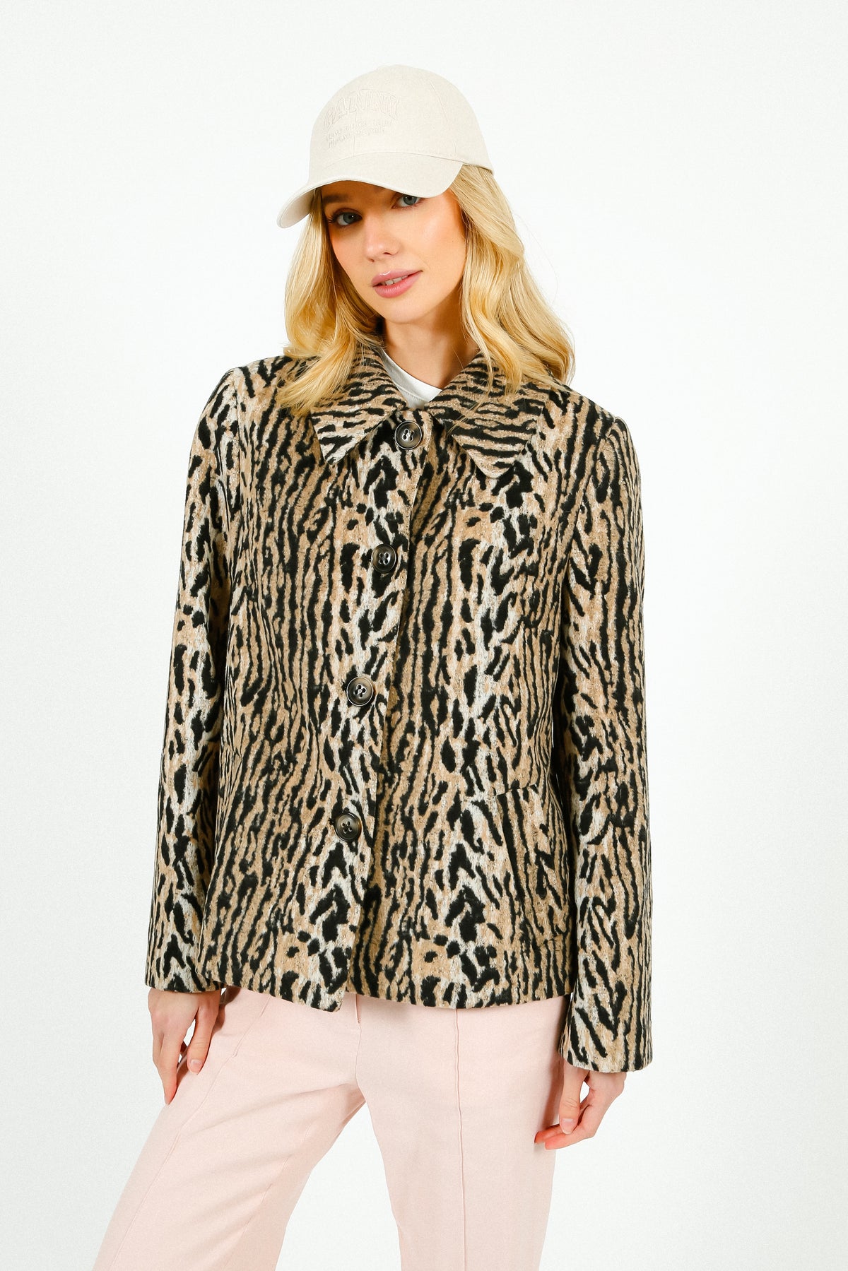 RIXO Tommie Jacket in Bohemia Leopard