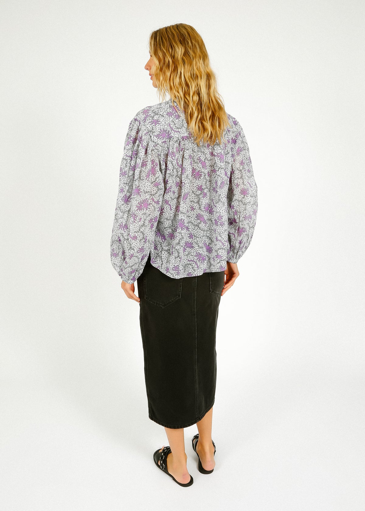 IM Salika Blouse in Ecru, Lilac