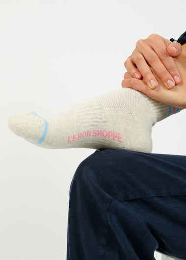 LBS Girlfriend Socks in Bright Grey