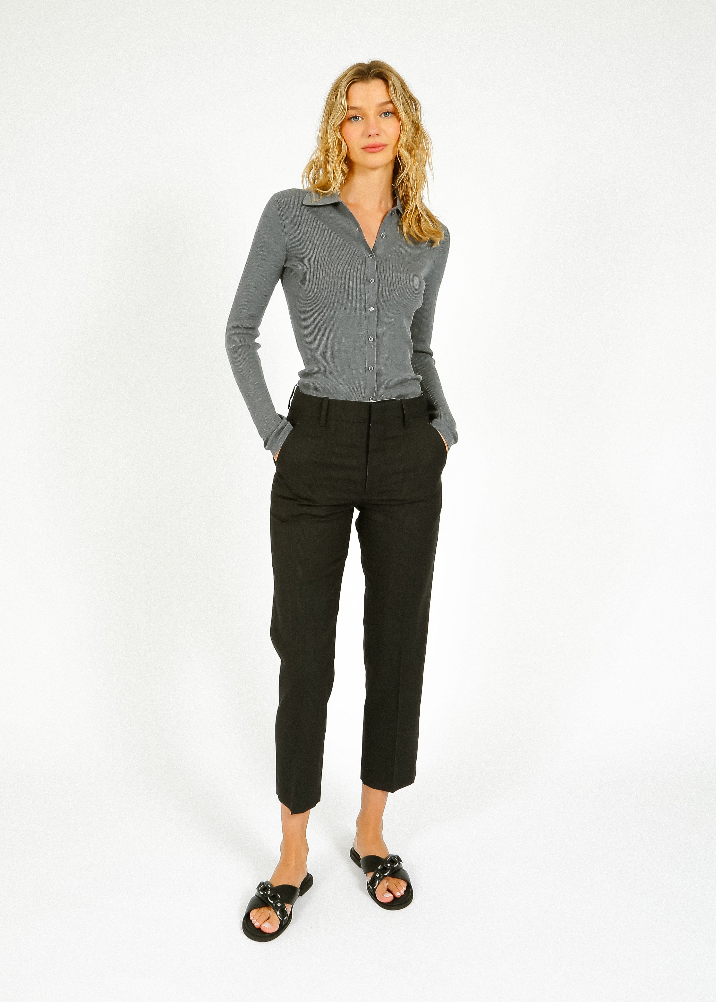 IM Ritana Slim Trousers in Anthracite