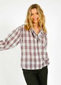 You added <b><u>IM Pamias Check Blouse in Ecru, Pink</u></b> to your cart.