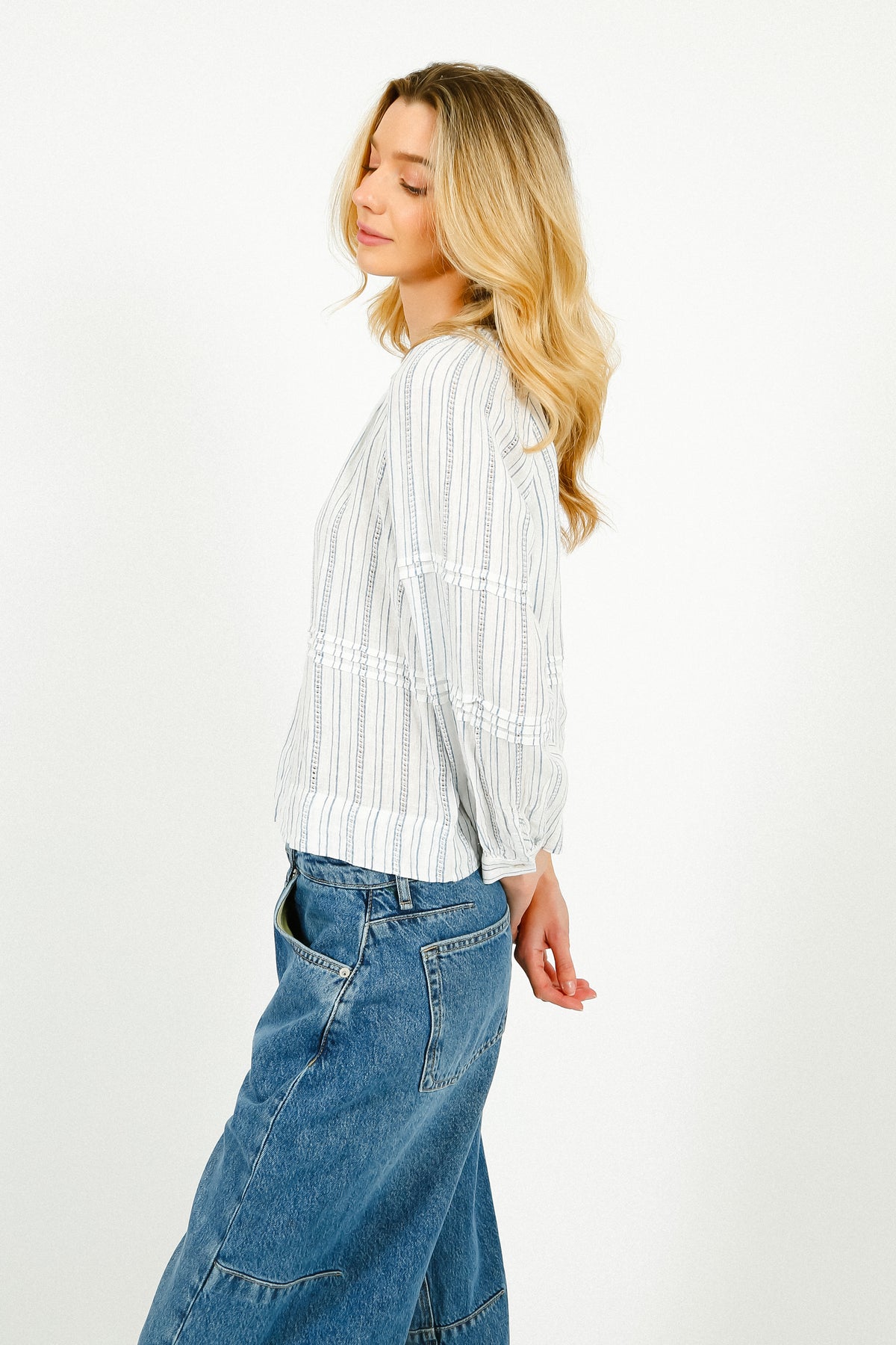 RAILS Frances Blouse in Sonoma Stripe