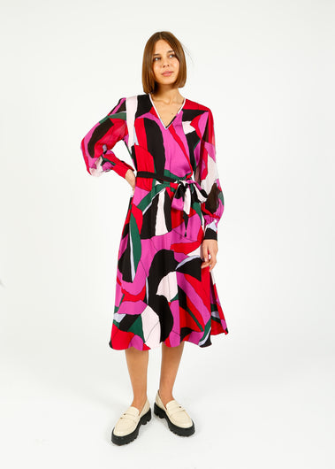 DVF Abel Dress in Tendu Huge