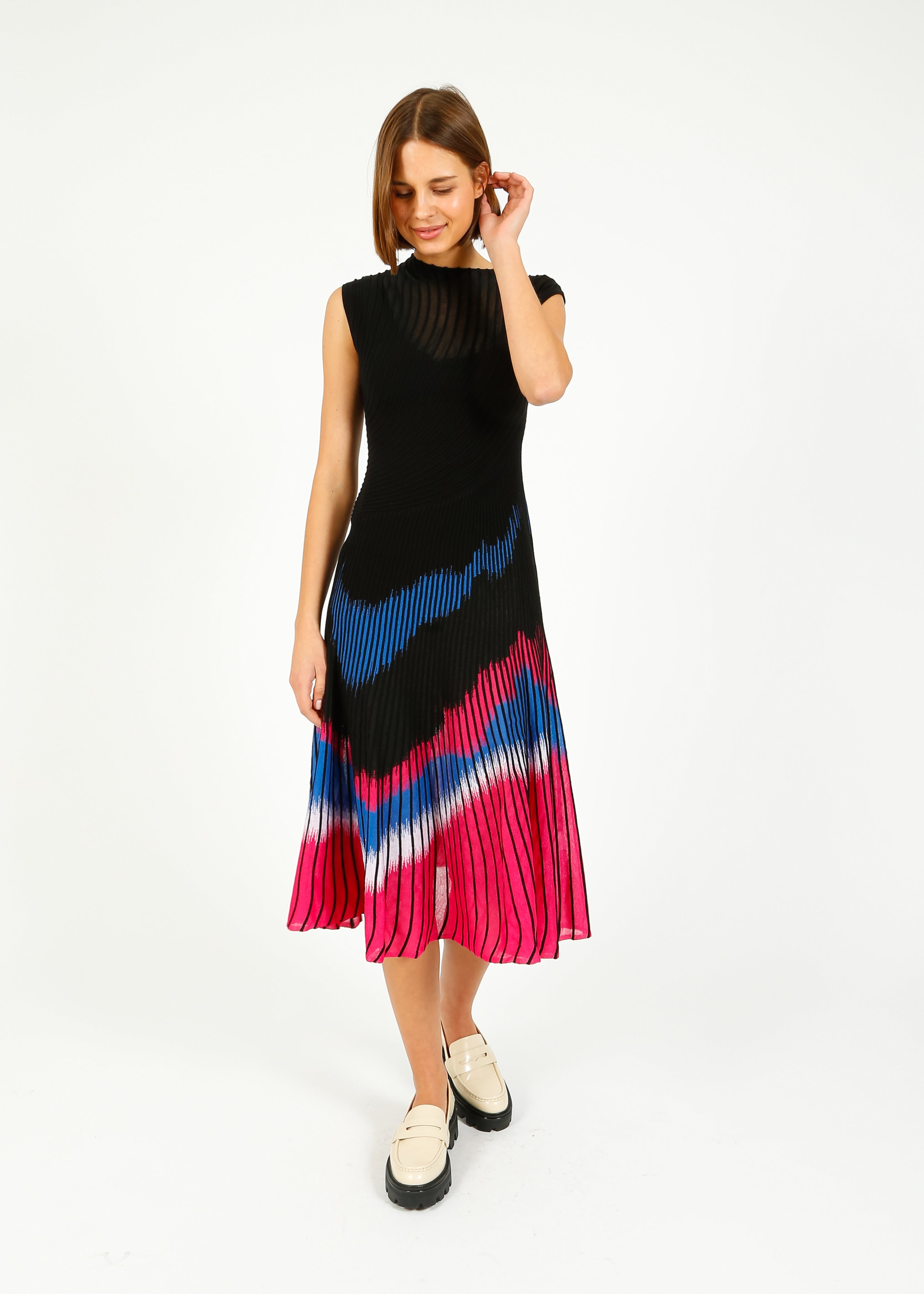 DVF Rick Dress in Floating Block