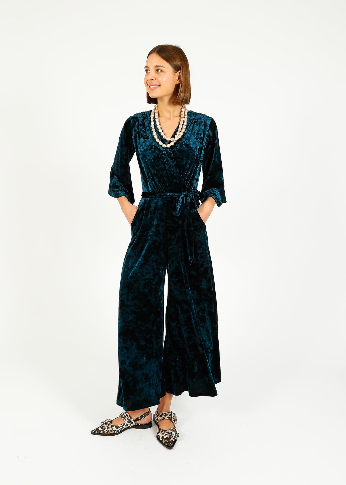 ONJENU Laurie Jumpsuit in Velvet Blue