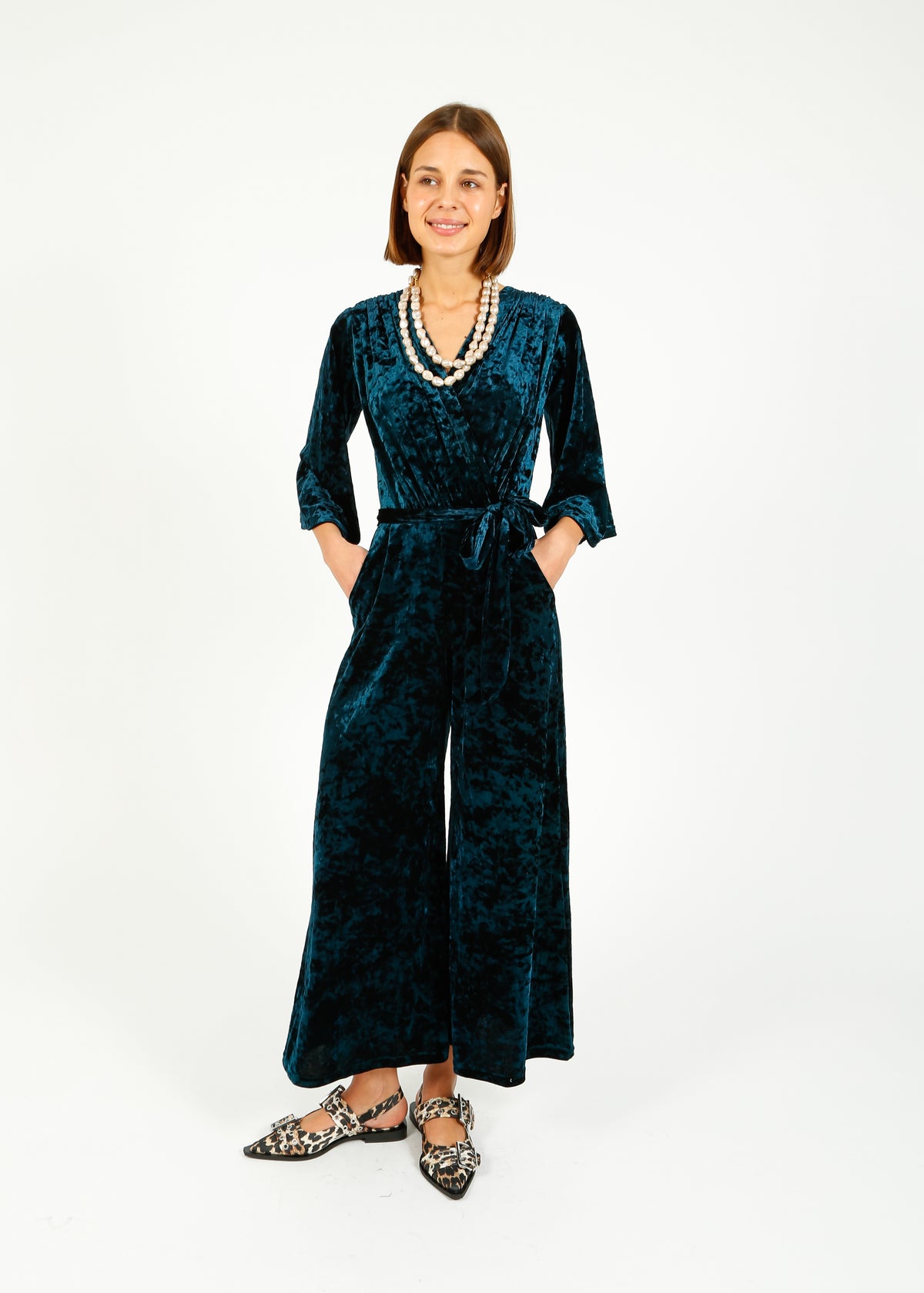 ONJENU Laurie Jumpsuit in Velvet Blue