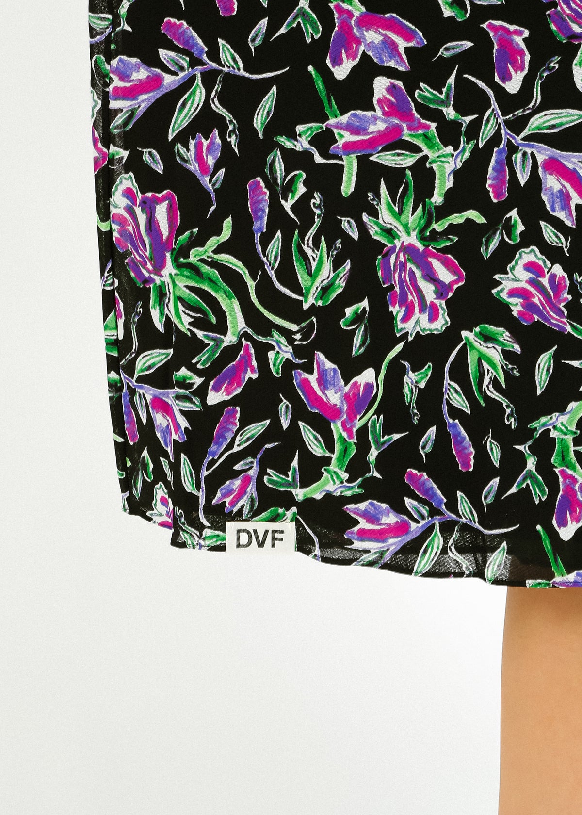 DVF Phoenix Reversible Dress in Tulip Fields, Clover