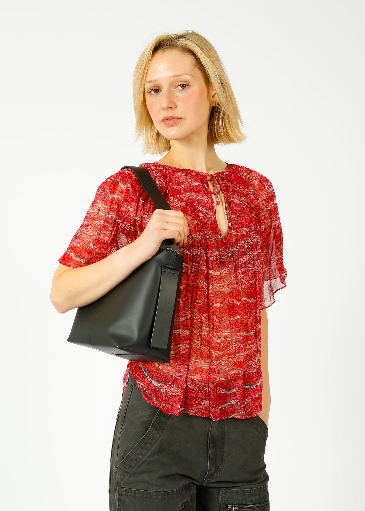 IM Neslya Blouse in Red