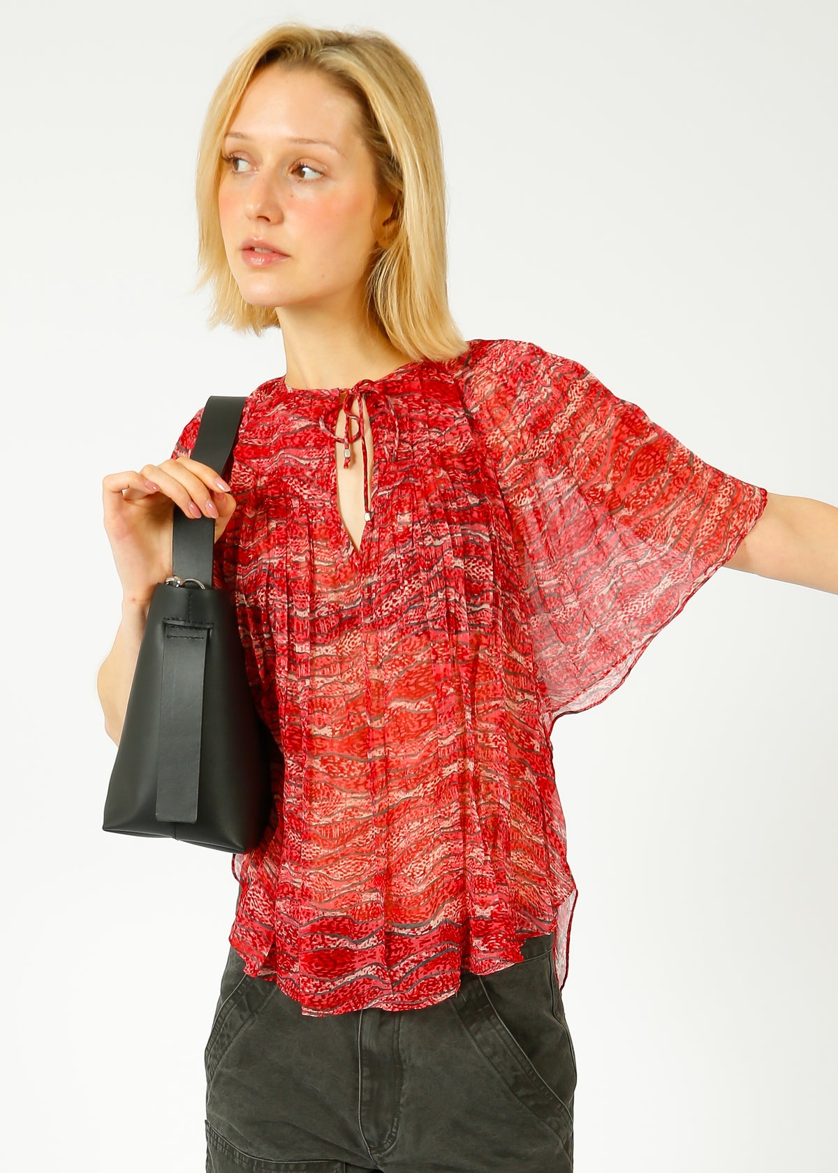 IM Neslya Blouse in Red