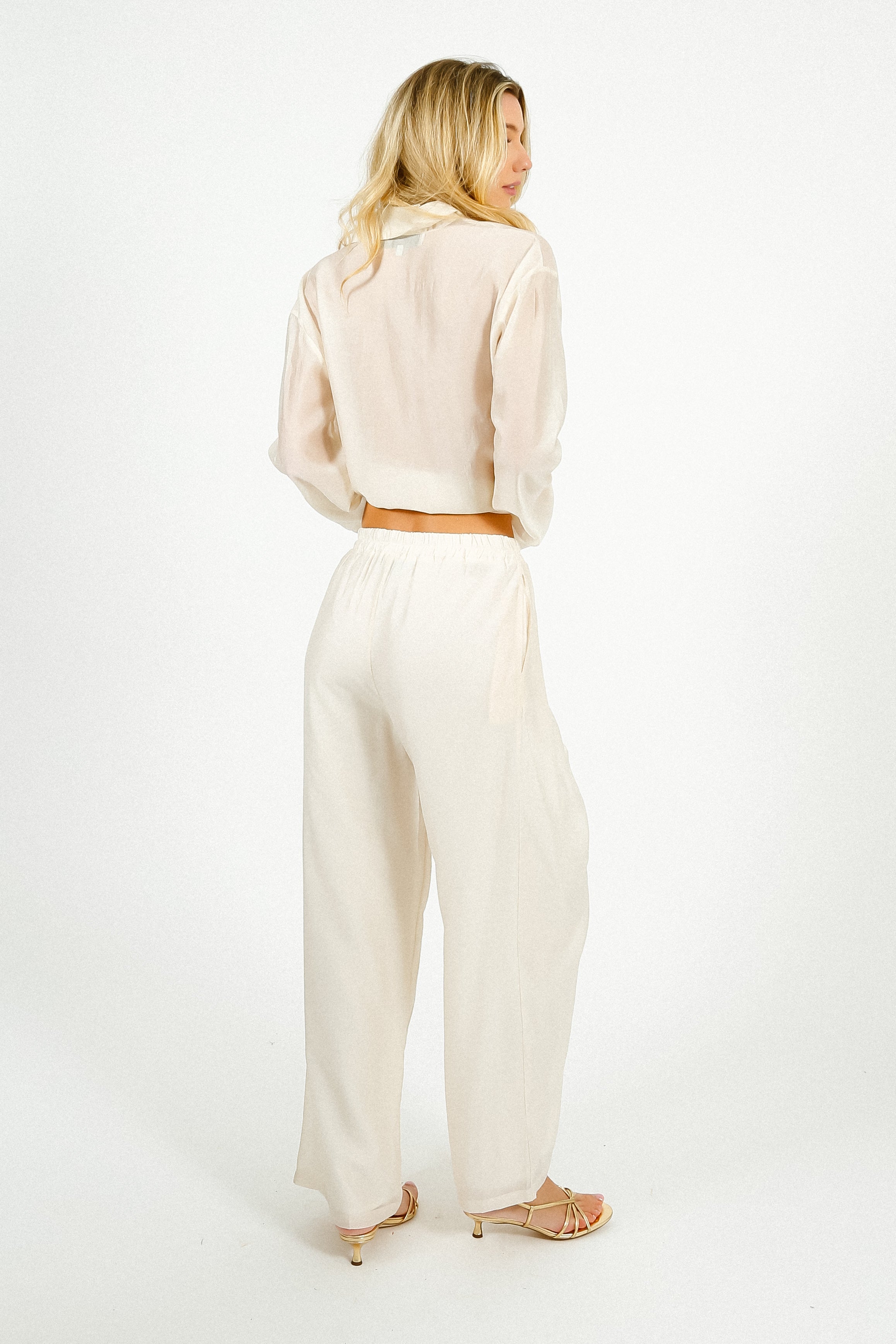 TINSELS Cassidy Pacific Trousers in Latte