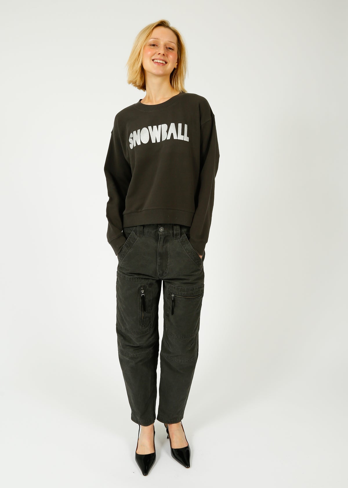 FWP Snowball Sweatshirt in Grey, Silver