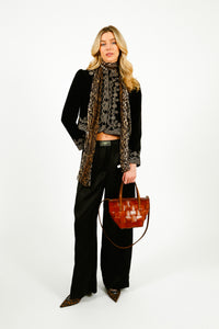 You added <b><u>GANNI W0383 Fluid Satin Jacquard Elasticated Pants in Black</u></b> to your cart.