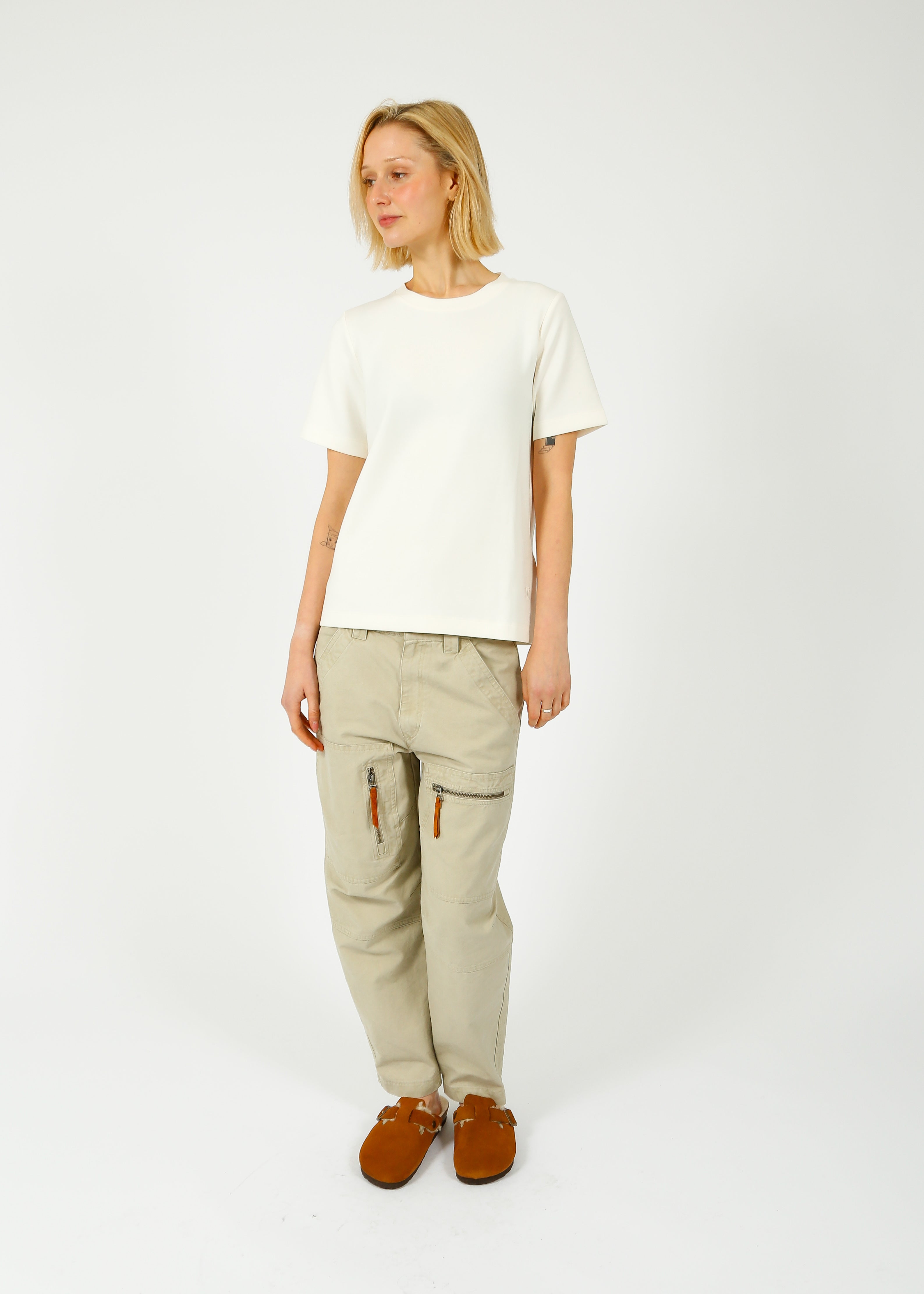 IW Vincent Karment T Shirt in Whisper White