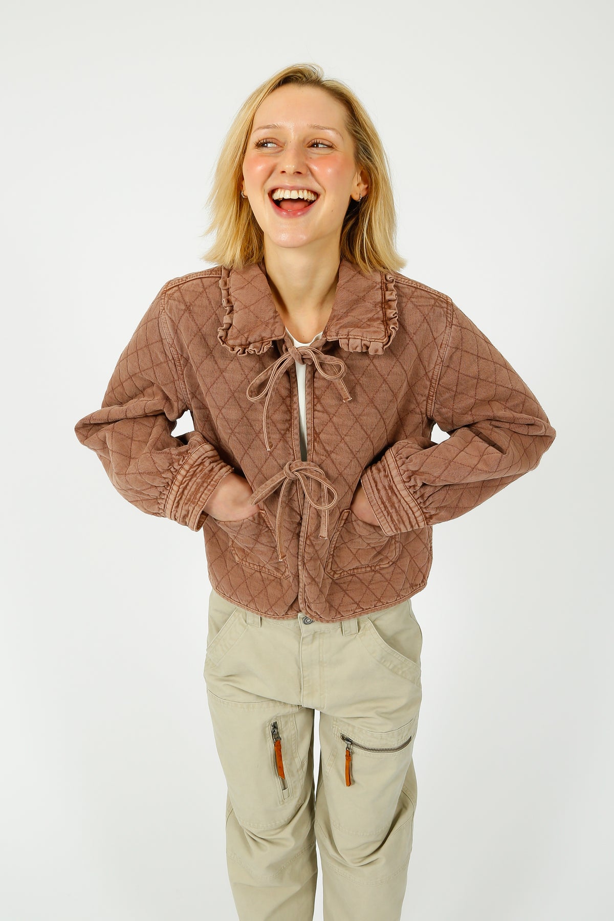 S&M Heidi Jacket in Washed Mocha