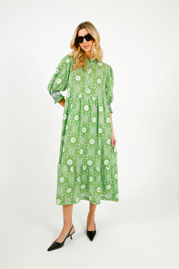 BONTE Loane Dress in Apple Green