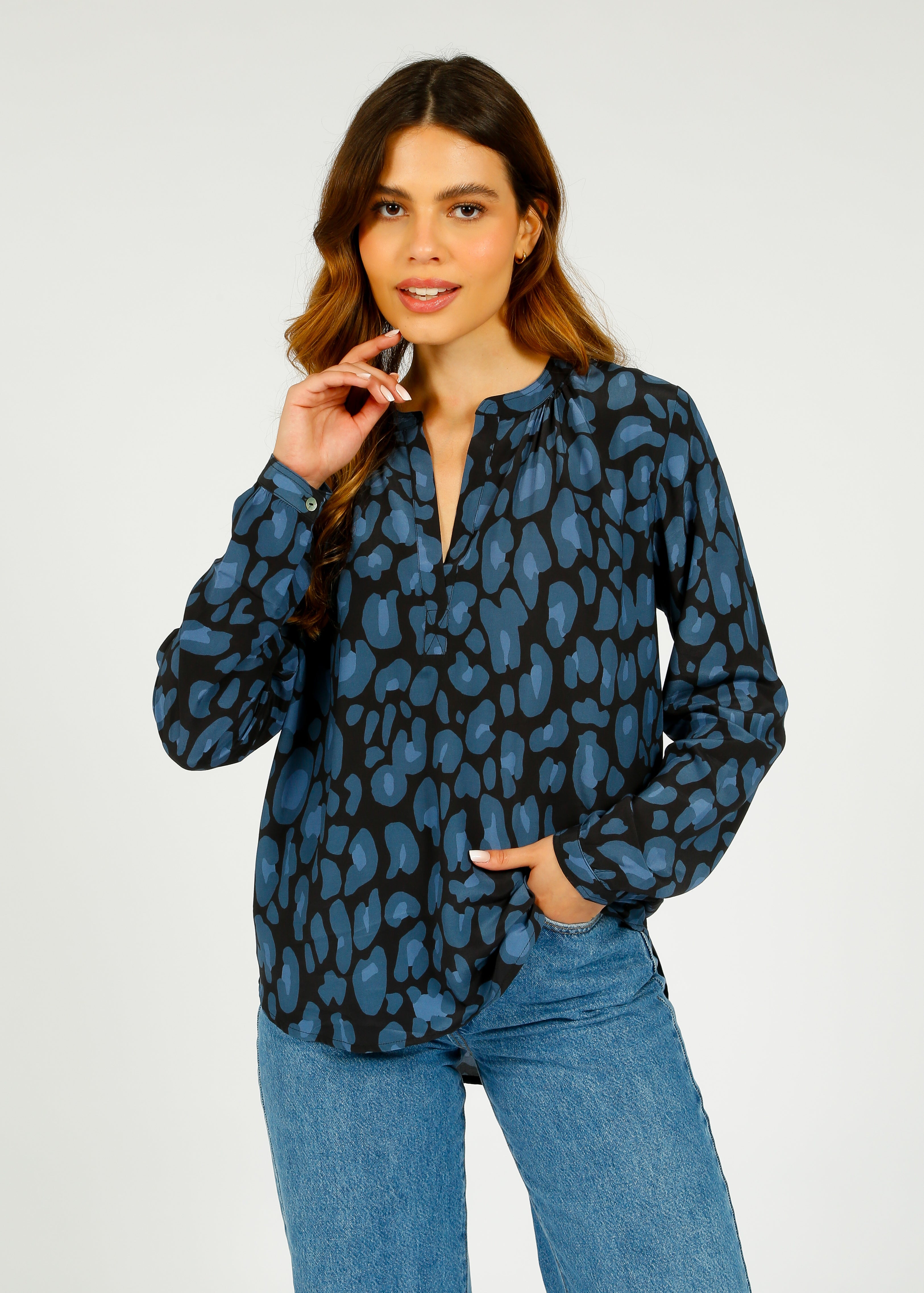 PPL Sandy Shirt in Leo 01 Blue