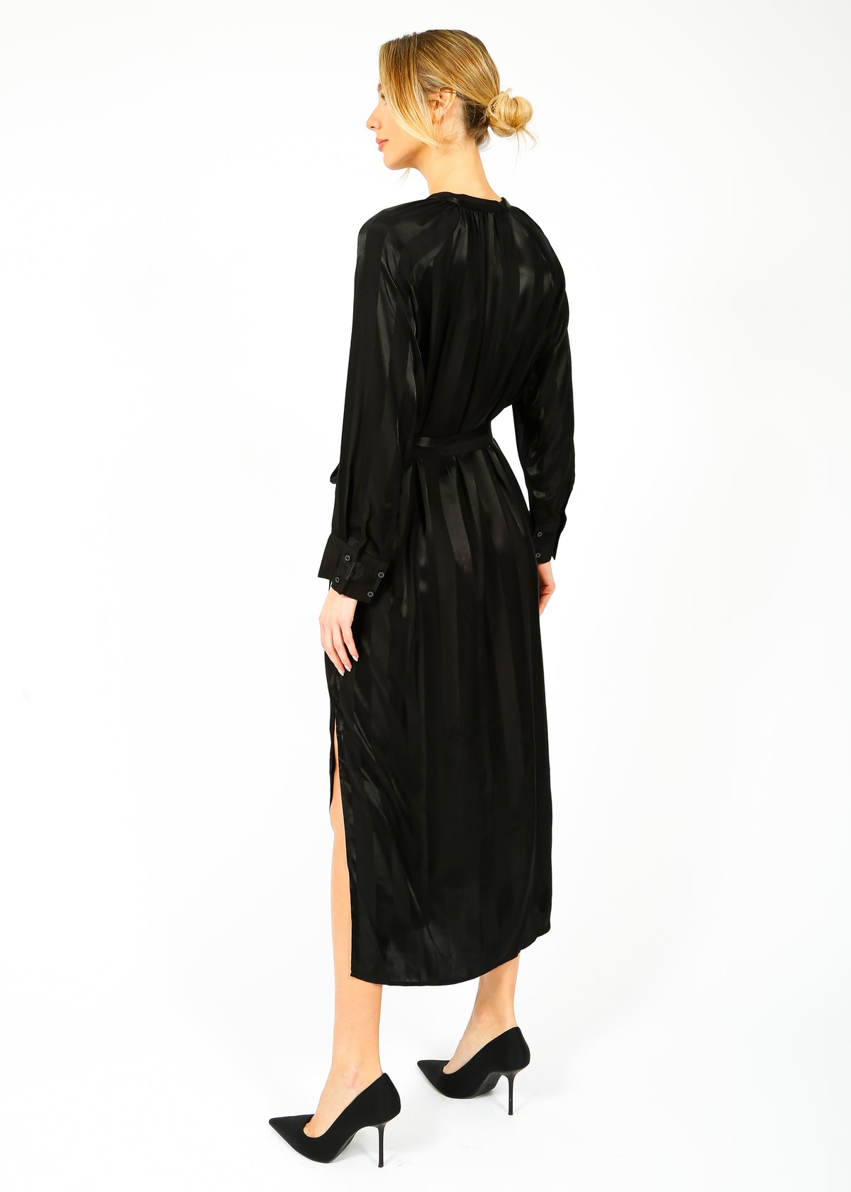 SLF Christelle LS Shirt Dress in Black