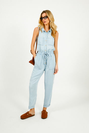 BD Pocket Jumpsuit in Coastal Spray