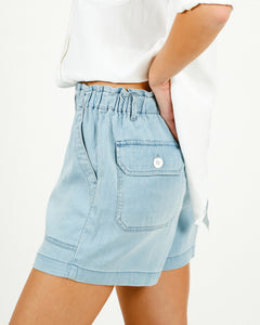 You added <b><u>BD Callie Ruffle Short in Malibu Mist Wash</u></b> to your cart.