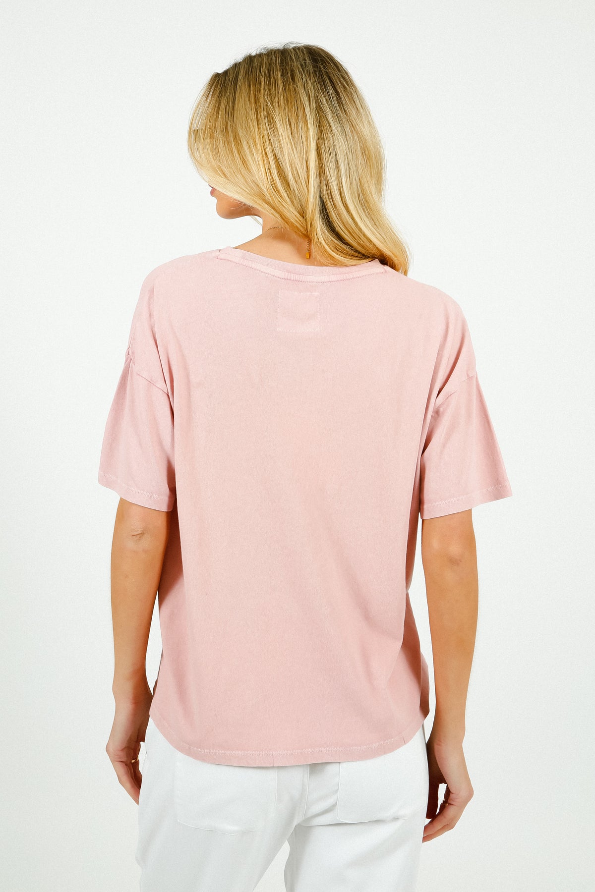 FIVE Santa Monica Tee in Old Pink