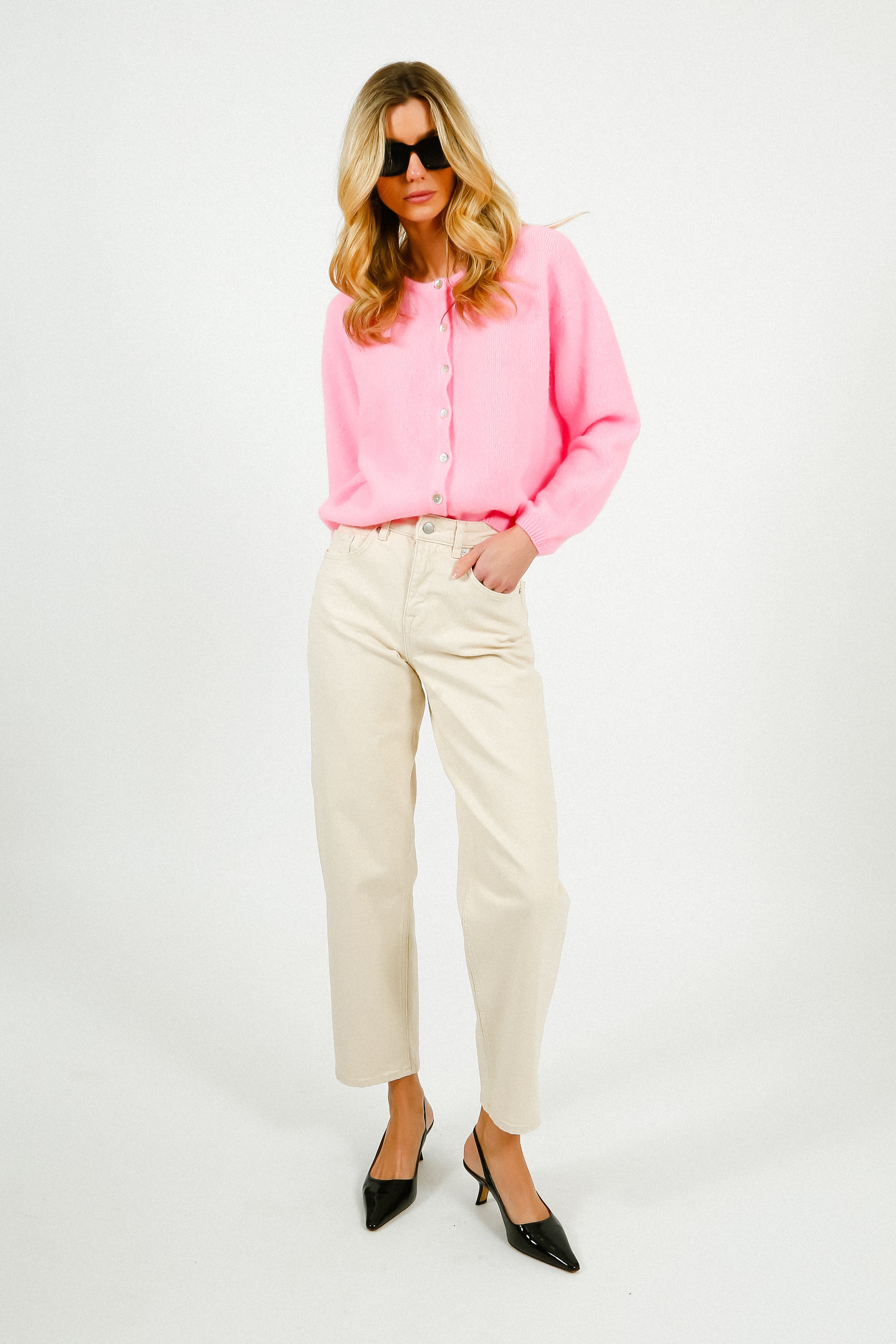 AV Vitow Knit Cardi in Rose Chine