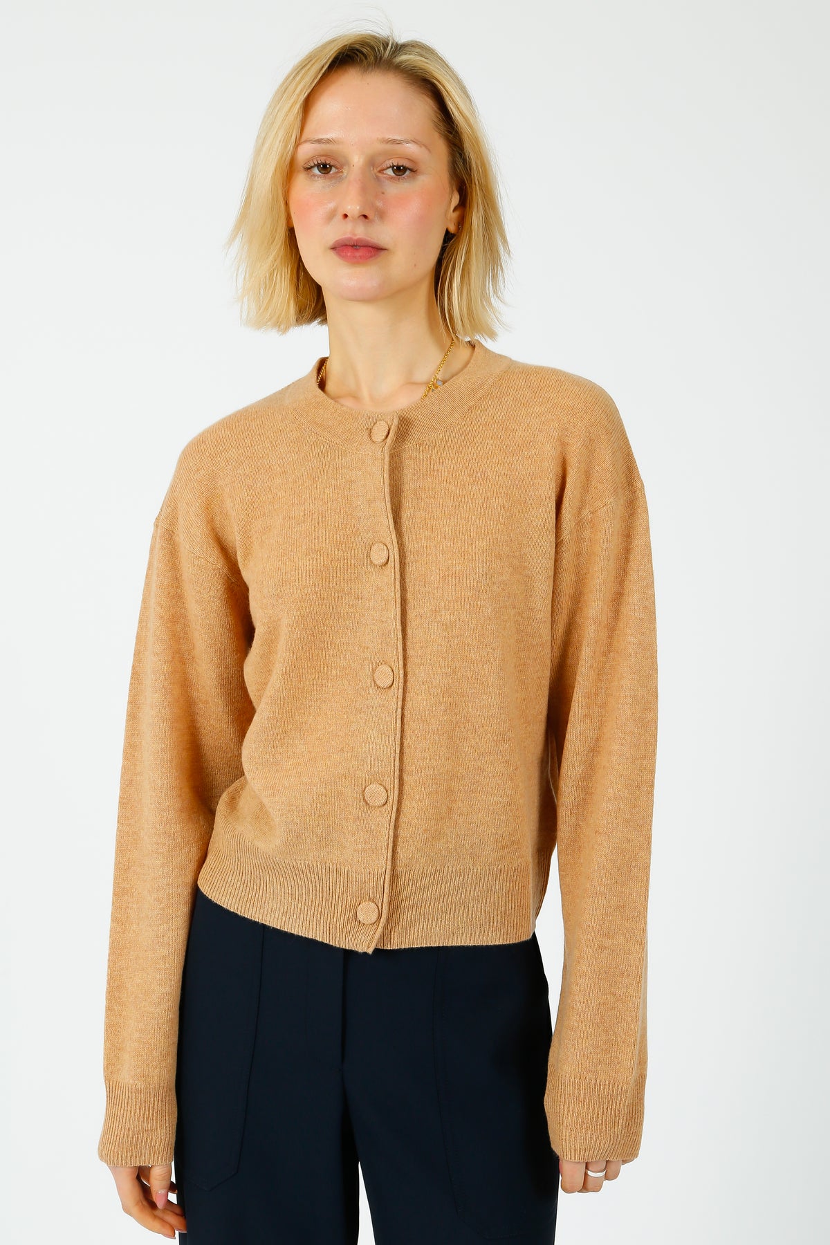 IW Monika Cardigan in Tannin Melange