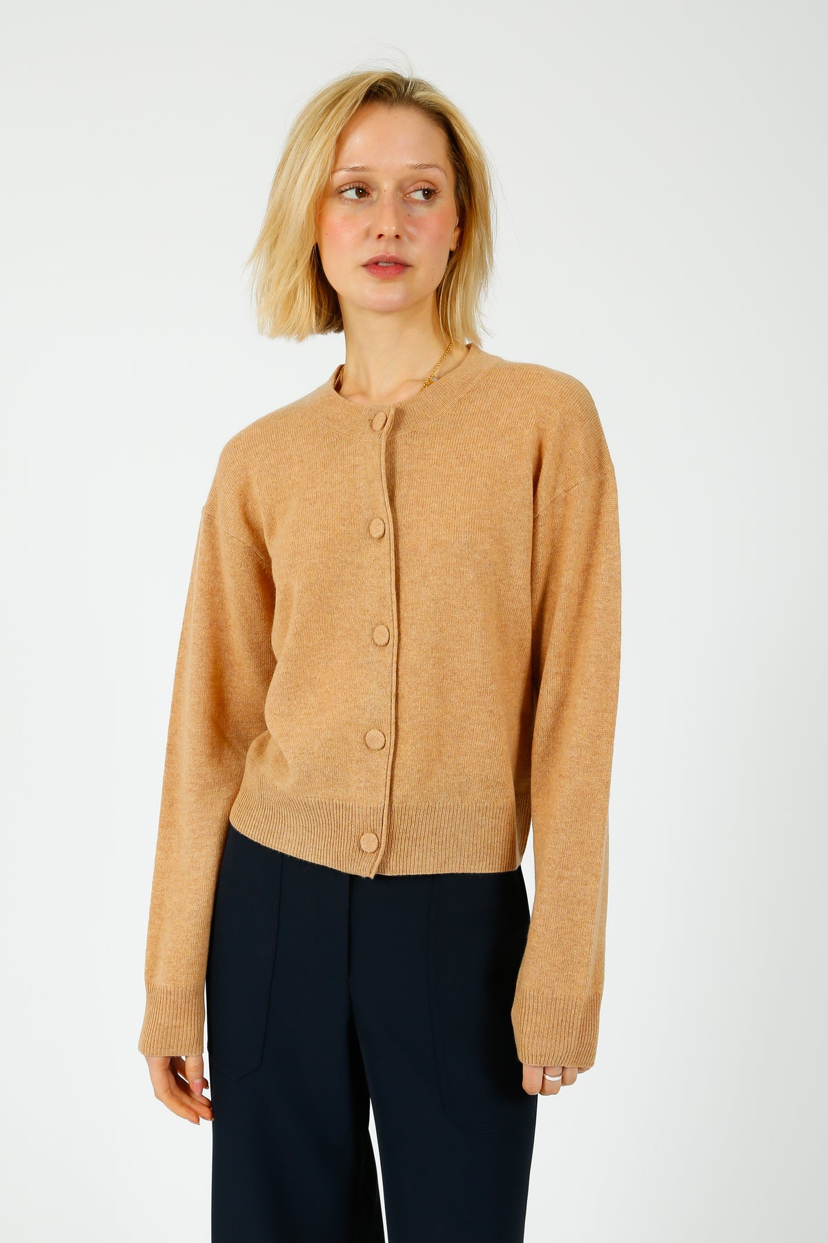 IW Monika Cardigan in Tannin Melange