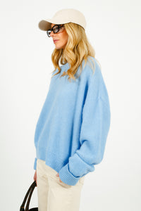 You added <b><u>AV Vitow Knit Jumper in Atmosphere</u></b> to your cart.