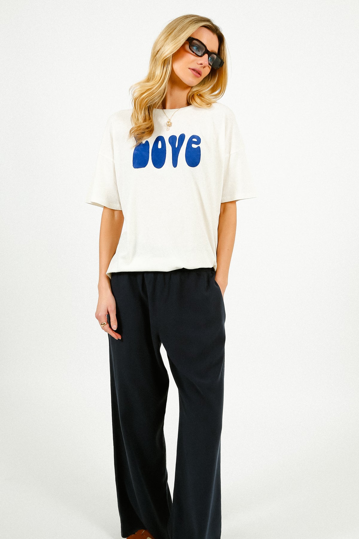 FIVE Love Tee in Meringue