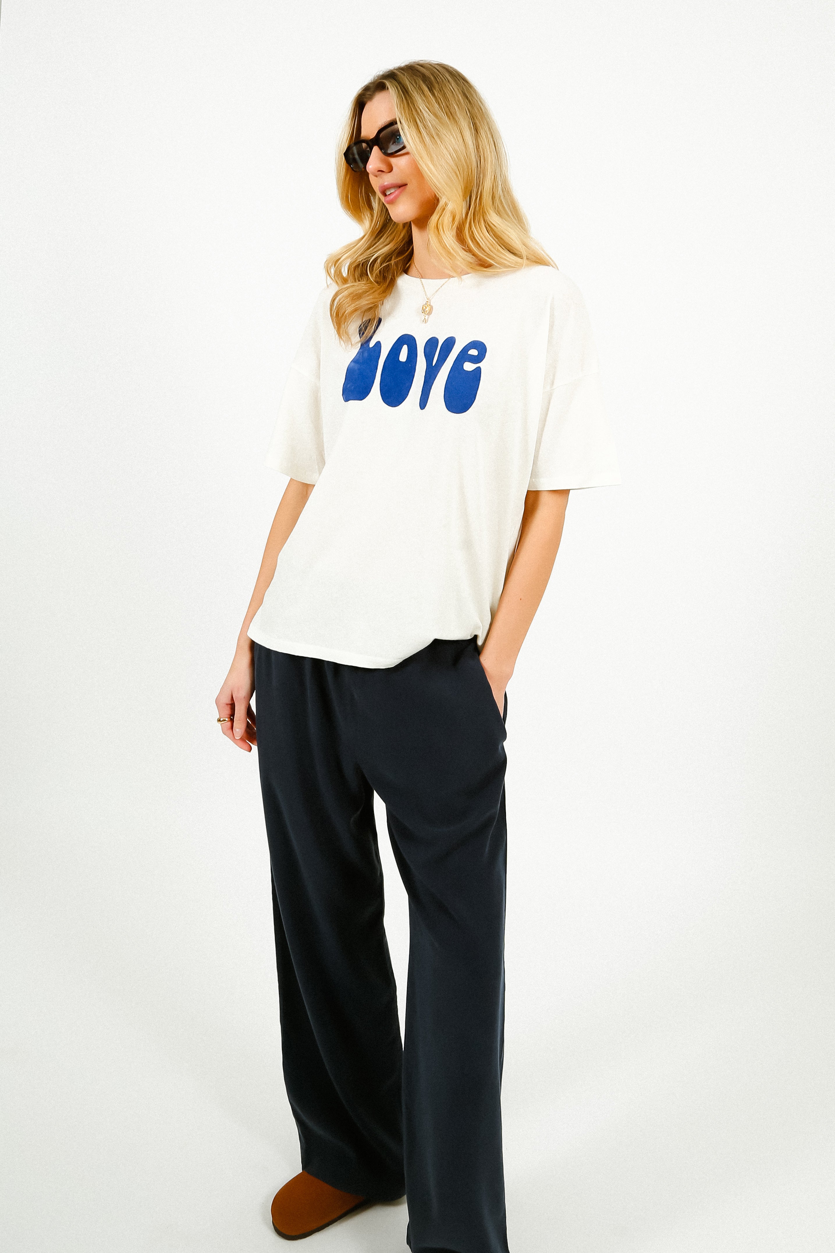 FIVE Love Tee in Meringue