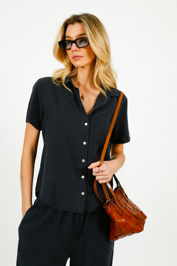 BD Short Sleeve Button Down in Endless Sea