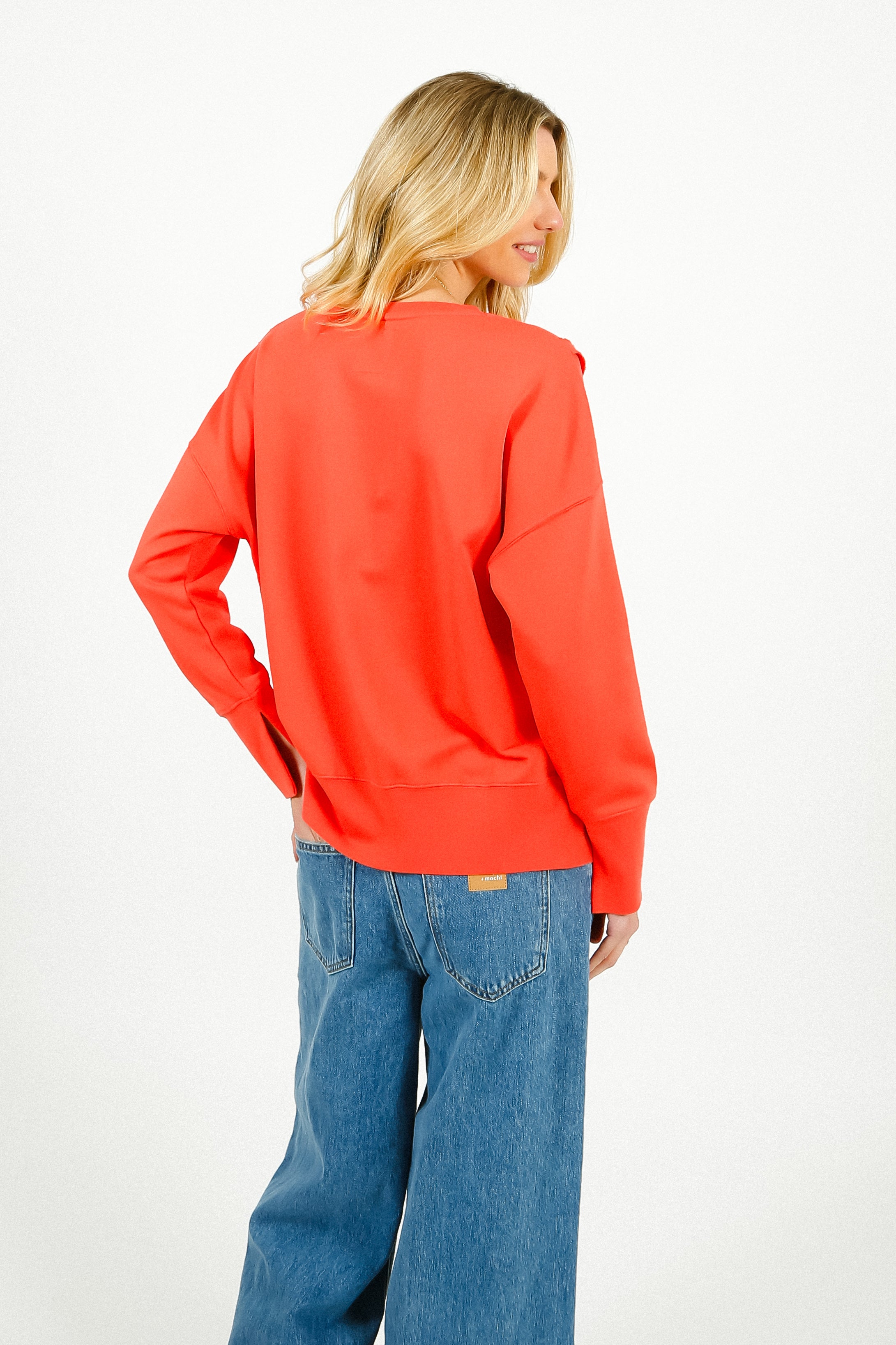 FIVE Santa Monica Sweatshirt in Coral