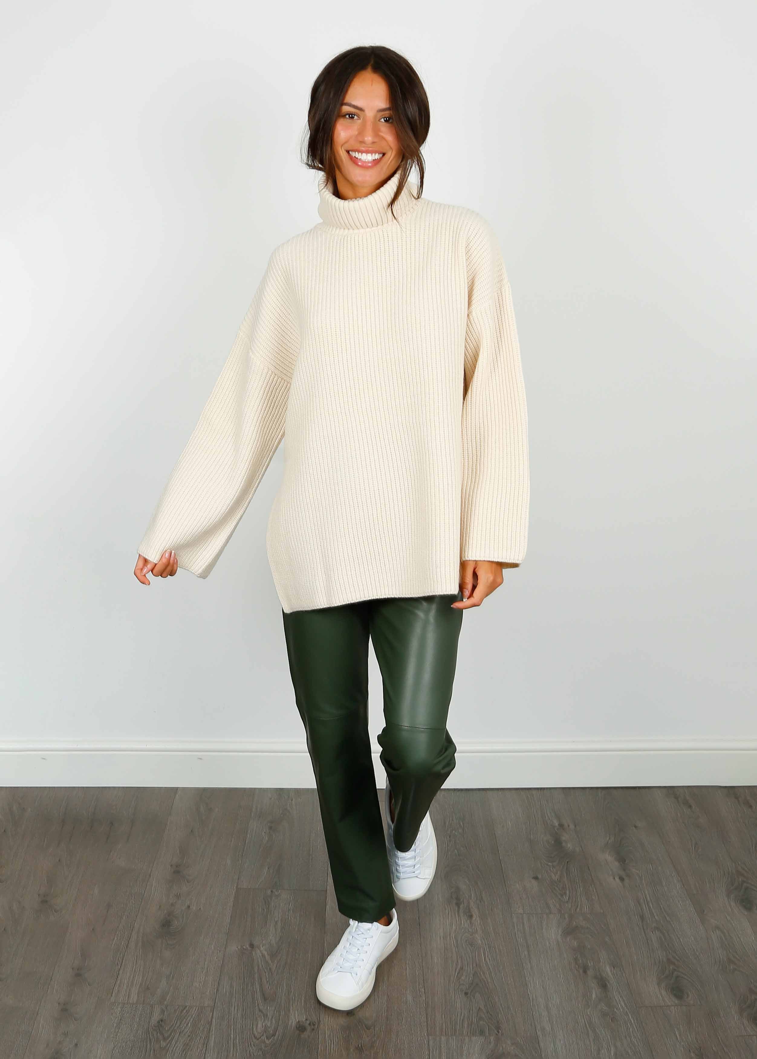 SLF Mary Long Roll Knit in Birch