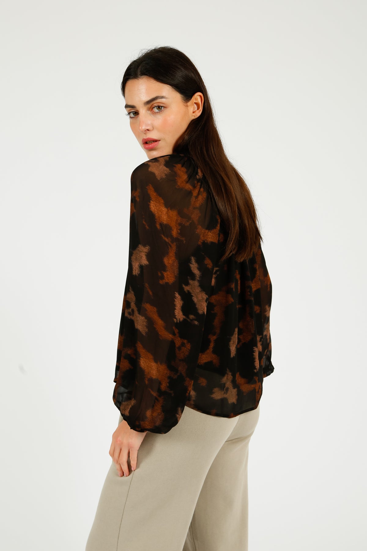 RAILS Indi Blouse in Diffused Sandstone