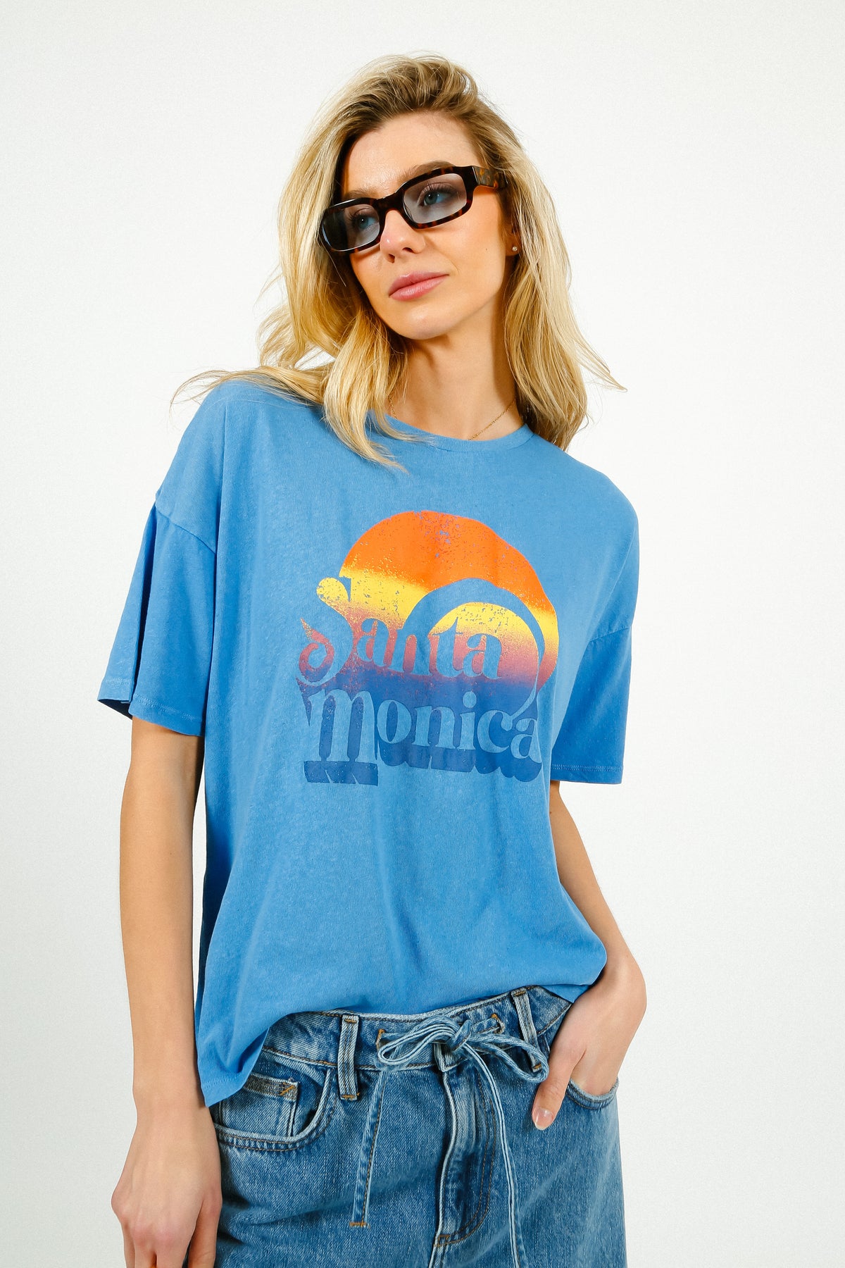 FIVE Santa Monica Tee in Imperial Blue