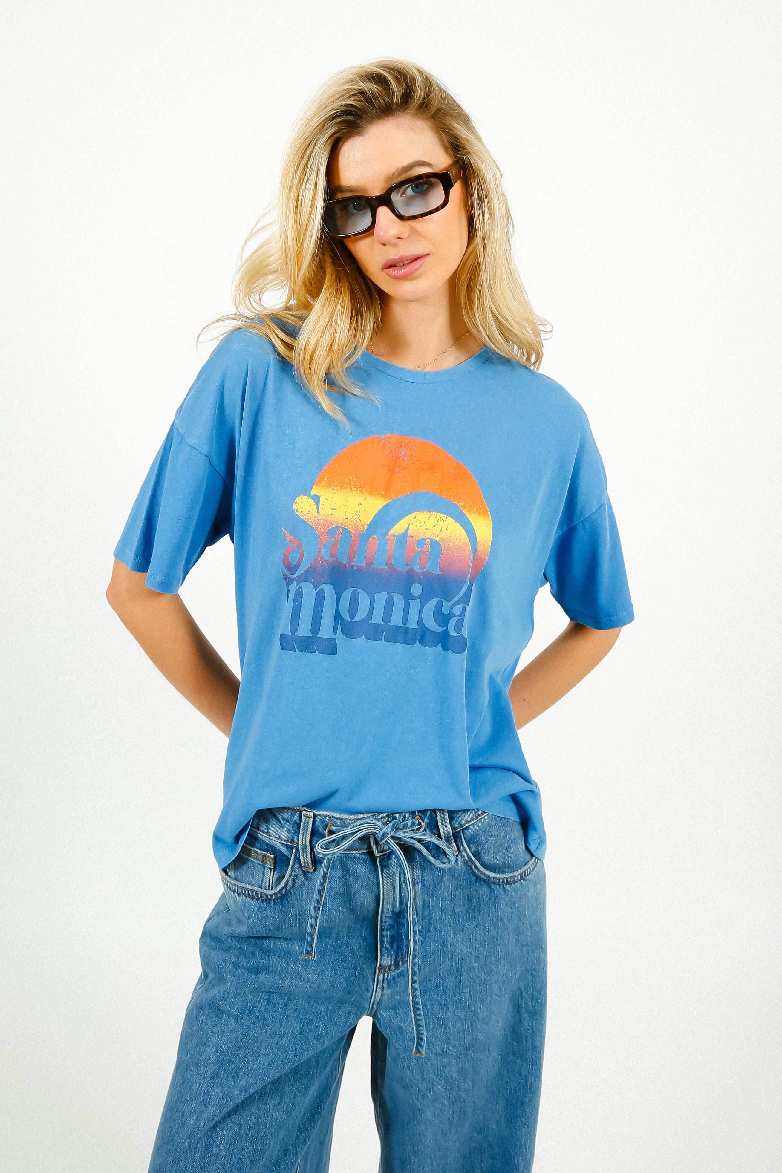 FIVE Santa Monica Tee in Imperial Blue