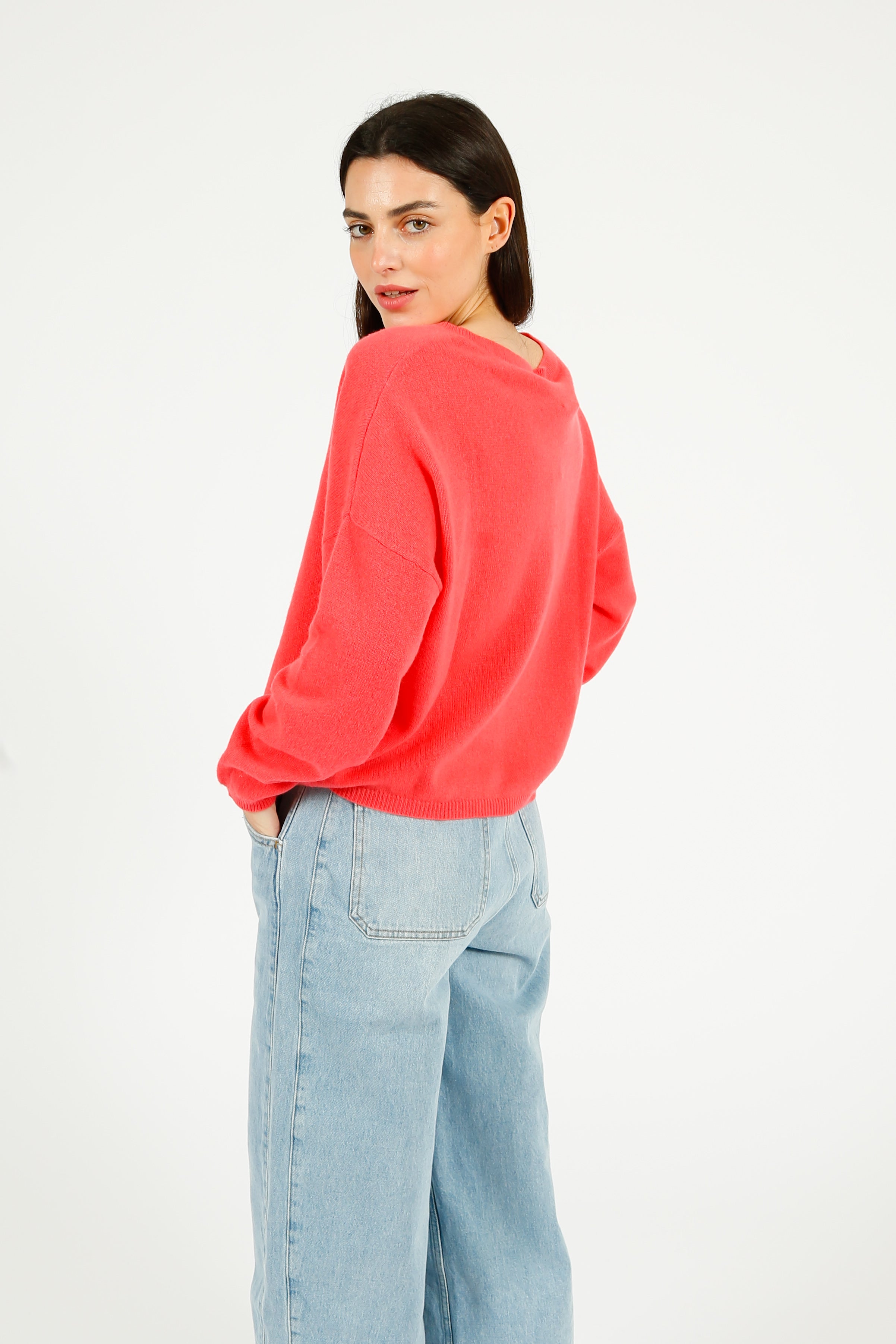 VK Agatha Crew Neck in Coral Reef