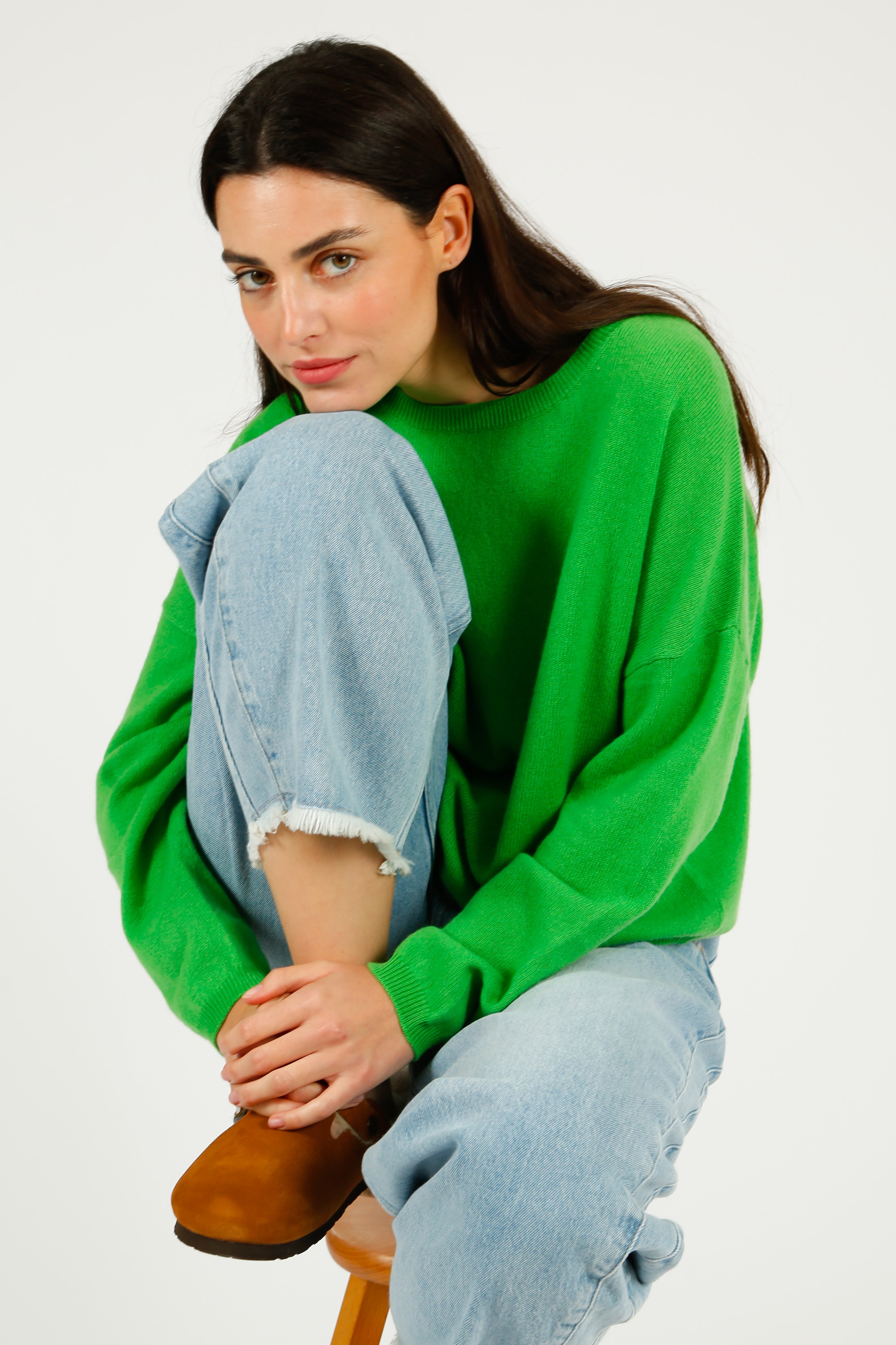 VK Agatha Crew Neck in Kelly Green