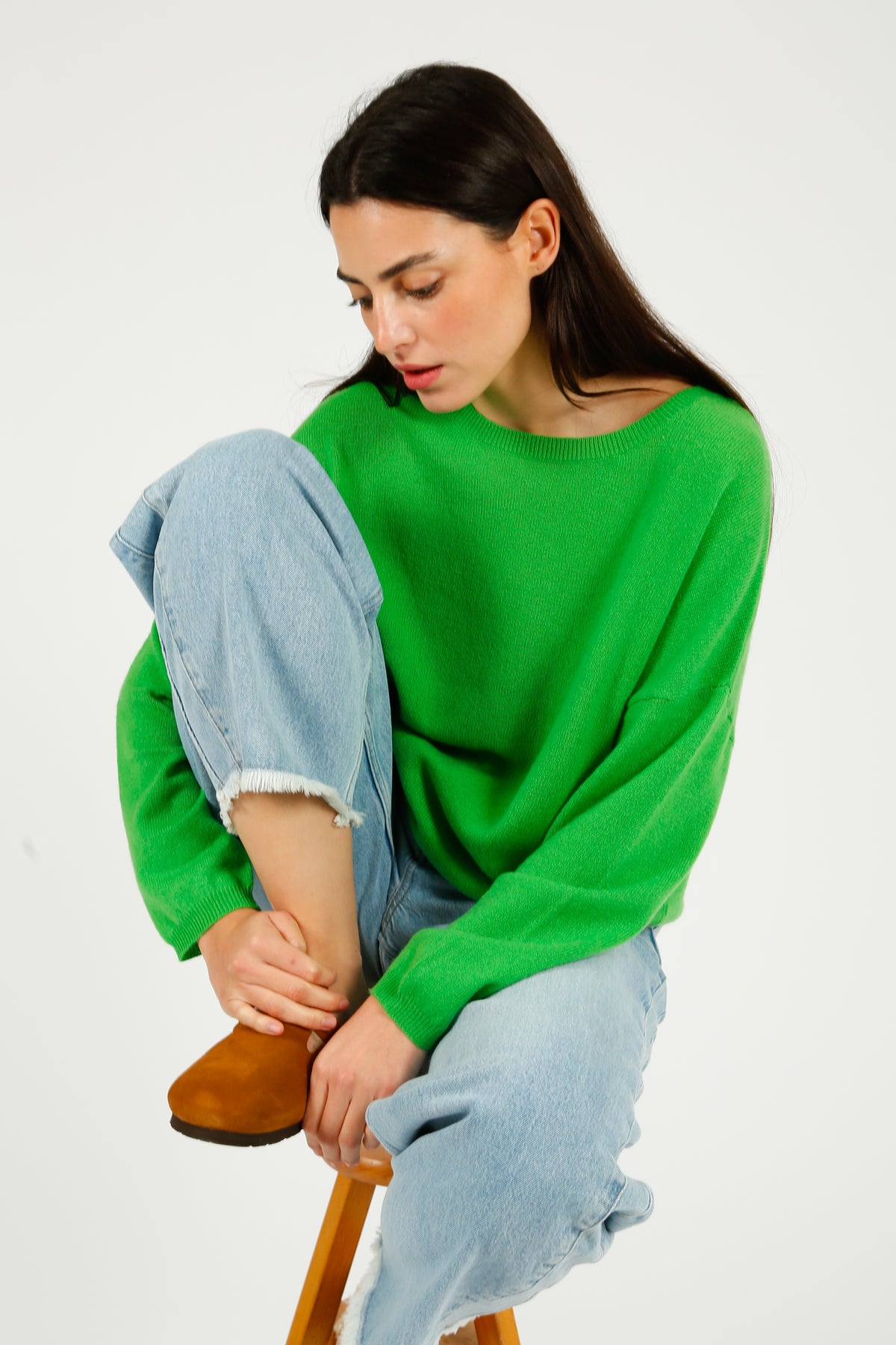 VK Agatha Crew Neck in Kelly Green