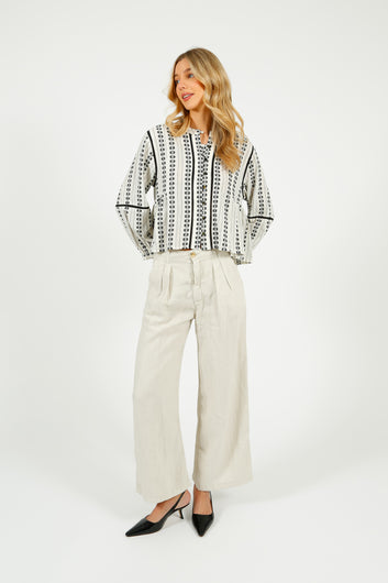 MAISON H Consuelito Blouse in Pearl Jam