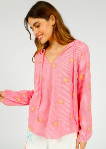 You added <b><u>PP Fleur Top in Wavy Sun Emb Pink</u></b> to your cart.