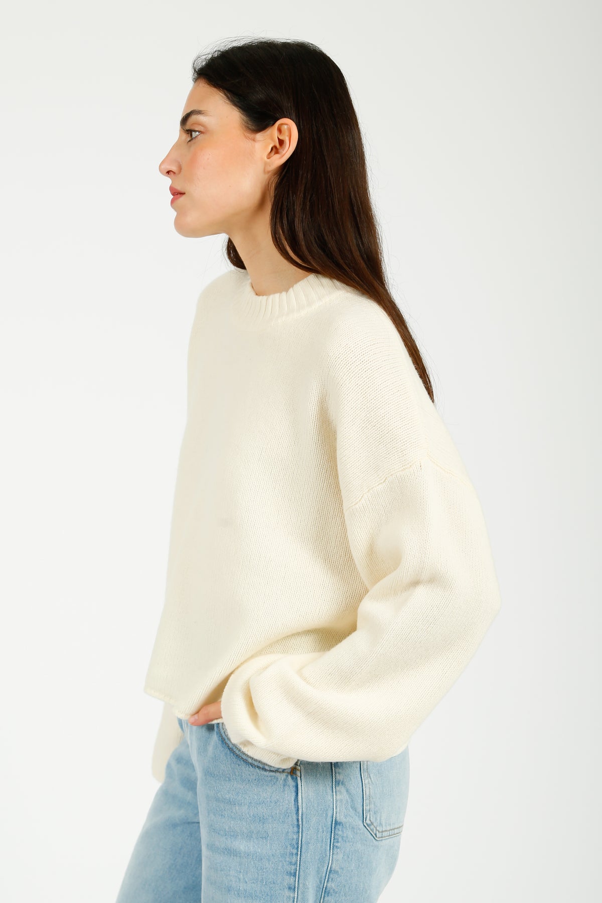 DAY Felice Soft Lambswool Jumper in Ivory