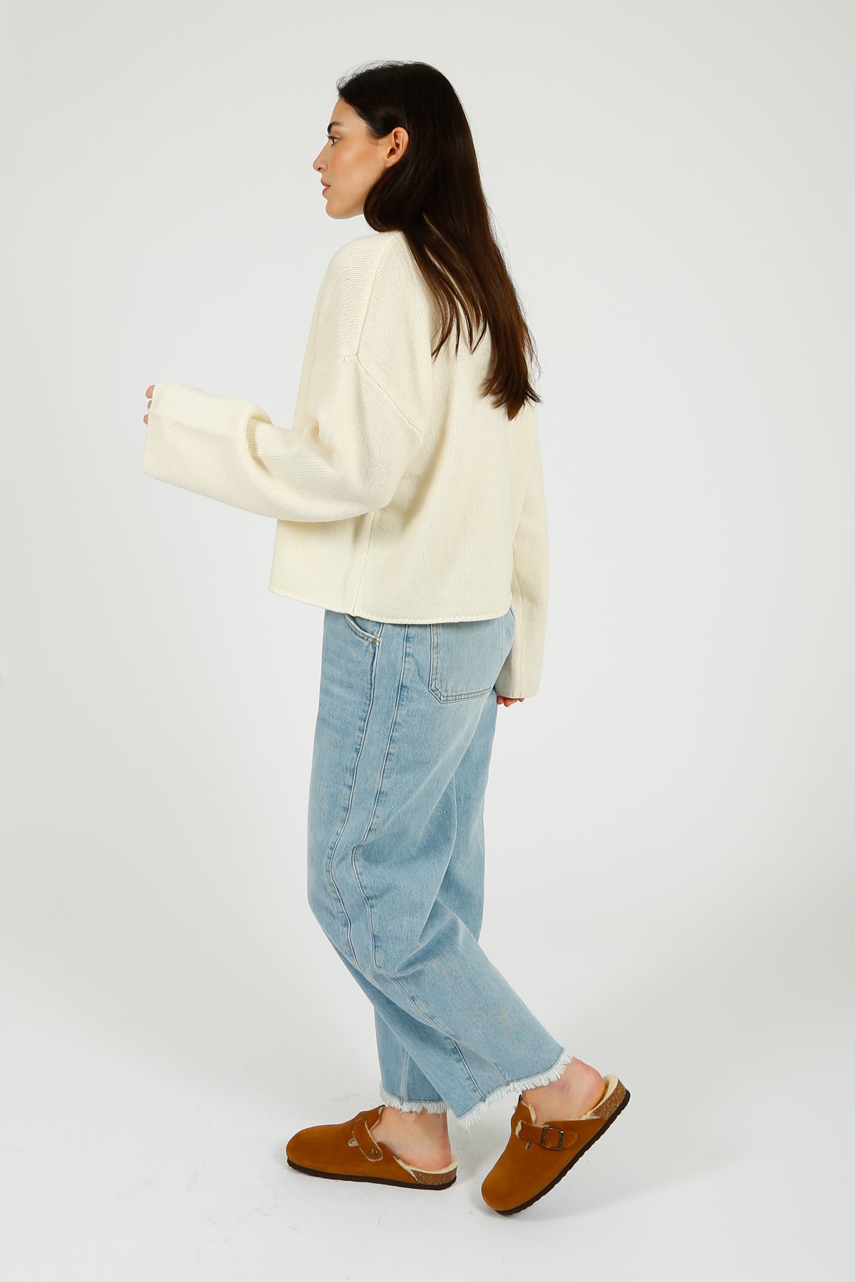 DAY Felice Soft Lambswool Jumper in Ivory